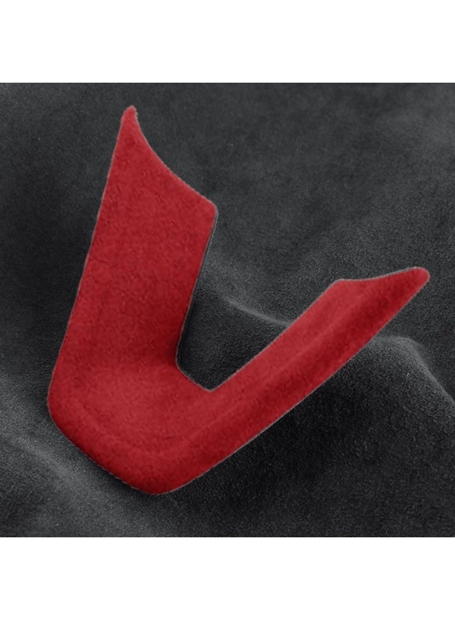 عجلة القيادة ديكور التريم متوافق مع تيسلا موديل 3 هايلاند 2024 غطاء سويد ملفوفات لوحات ديكور ديكورات داخلية إكسسوارات (أحمر) - Image 4